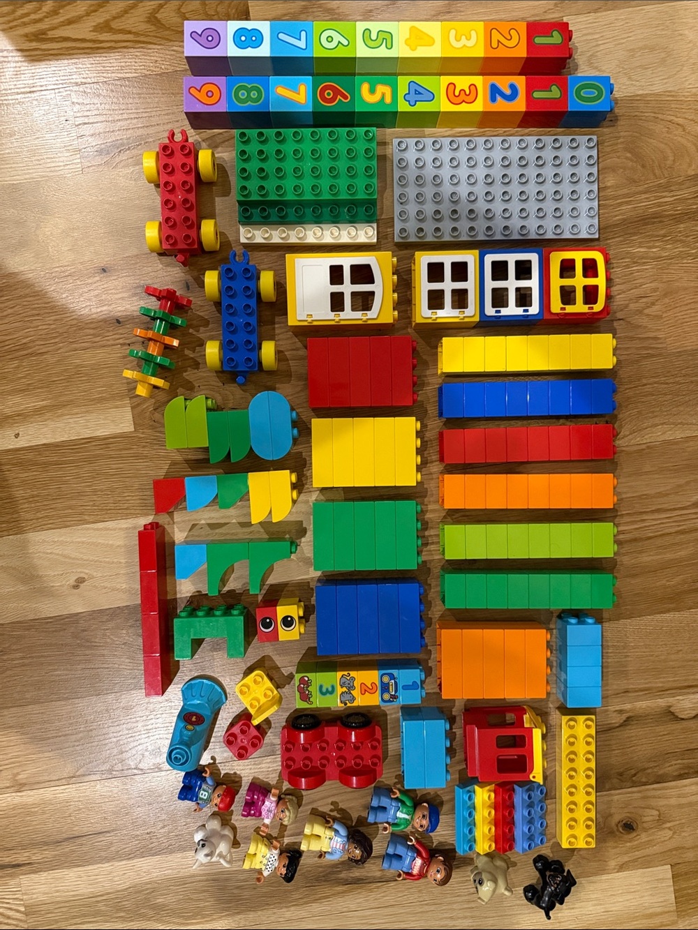 LEGO Duplo Lot featuring Number themed pieces